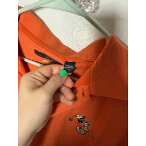 Greg Norman Orange Mickey Mouse Embroidered Golf Polo Shirt Men's Large - Picture 5 of 9